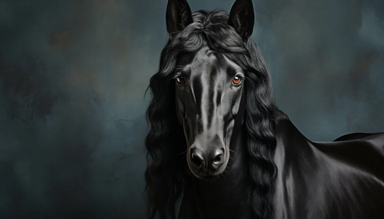 black arabian horse